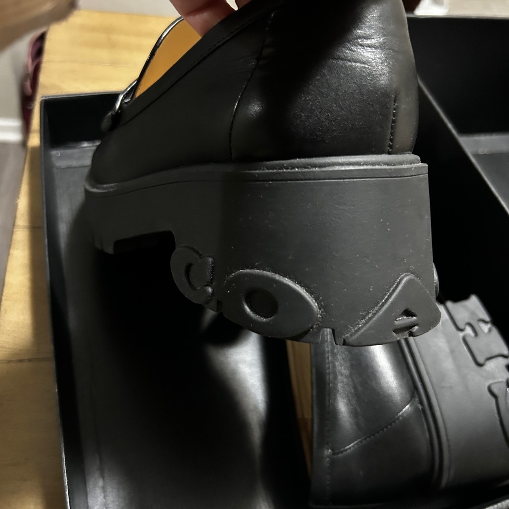Coach Black Leather Loafers Ruthie Loafer - Picture 11 of 16